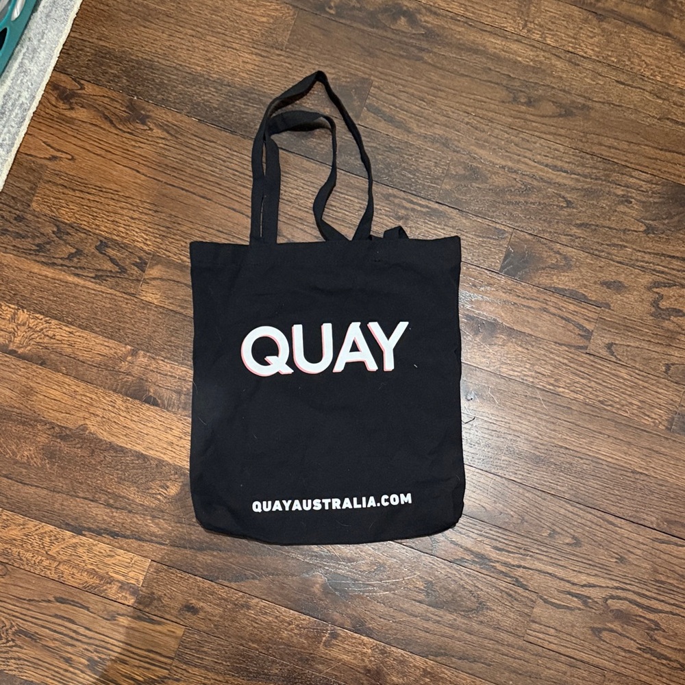 Quay Australia Black Canvas Tote